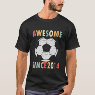 Bards 7:e Birthday Soccer Älskare Gift 7 ÅRS VI T Shirt