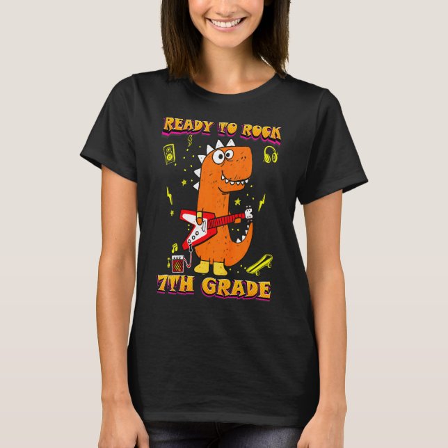 Bards 7:e Klass här.. Jag går till Trex Dino. T Shirt (Framsida)