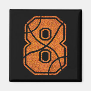 Bards 8:e födelsedagen Basketball Boys Kids Magnet