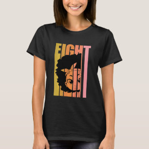 Bards 8 Today Black Girl Retro 8th Afro Hair T Shirt