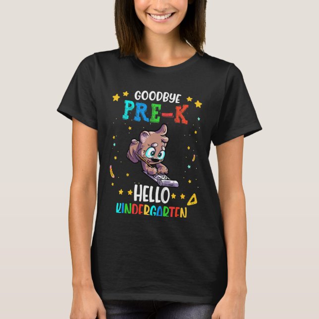 Bards Adjö Hej för Kindergarten 1 T Shirt (Framsida)