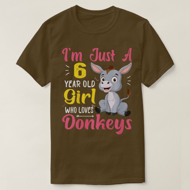 Bards är bara en 6-årig flicka som Kärlek donkey F T Shirt (Design framsida)