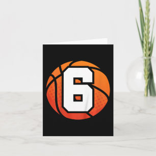 Bards Basketball Birthday 6, sex år gammal bo Kort