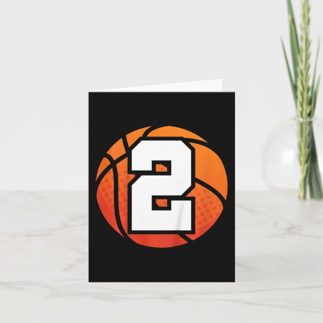 Bards Basketball Birthday Number 2 för 2 år sedan  Kort (Framsida)