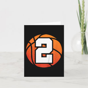 Bards Basketball Birthday Number 2 för 2 år sedan Kort