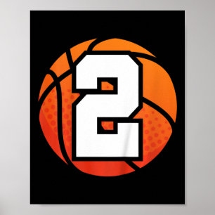 Bards Basketball Birthday Number 2 för 2 år sedan Poster