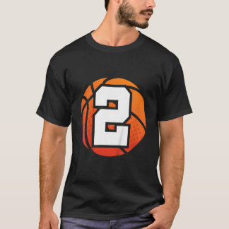 Bards Basketball Birthday nummer 2 för två år seda T Shirt