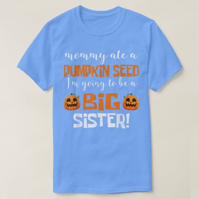 Bards Big Sister Fall Gravid Announcement Hallow T Shirt (Design framsida)
