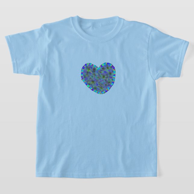 Bards Blue Heart T-Shirt (Laydown)