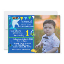 Bards Blue Shark Fintastic Birthday Photo