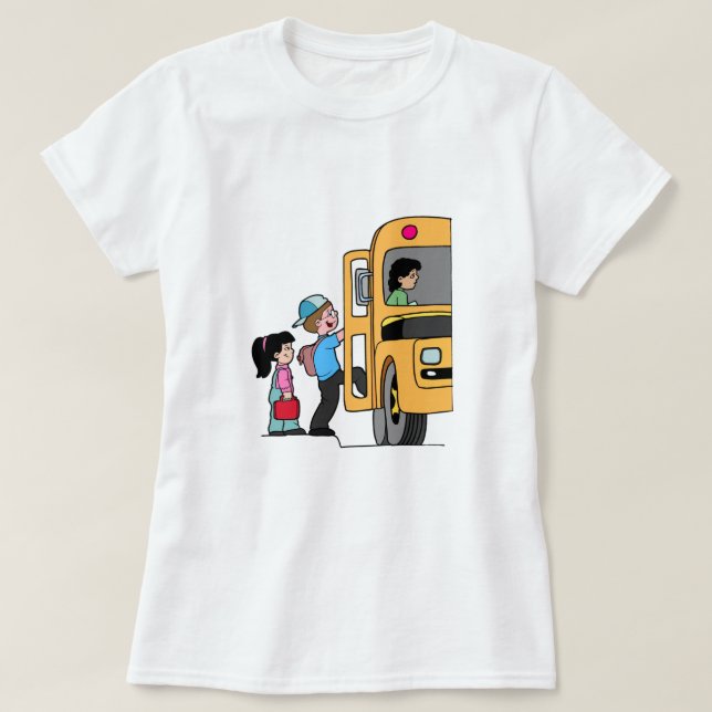 Bards Boarding School Buss Tee Shirt (Design framsida)