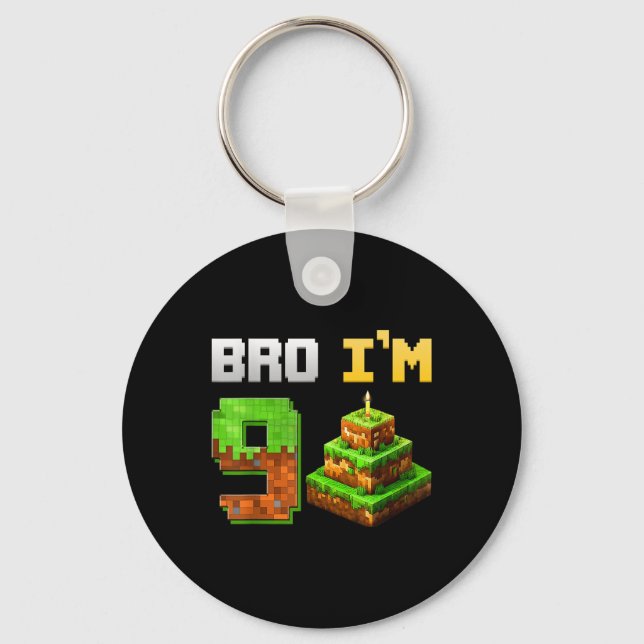 Bards Boy, min nionde födelsedag, spel Pixel 9 år Nyckelring (Framsida)