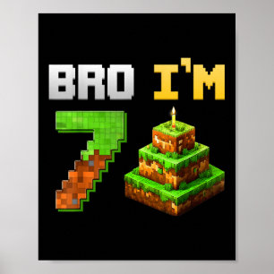Bards Boy och min 7:e-födelsedag, spel Pixel 7 år Poster