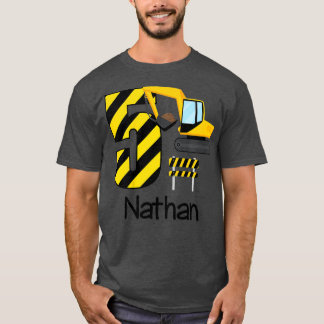 Bards Boys Construction 5:e födelsedagen Nathan 5  T Shirt