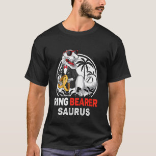 Bards Boys Ring Bearer Tux T Rex Bröllop Ring Bear Shirt