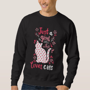 Bards Cat bara en flicka Cats Lång Ärmad Tröja