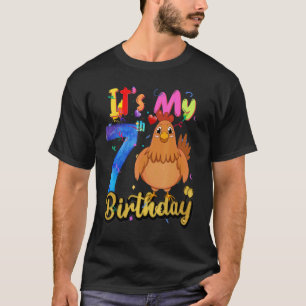 Bards Chicken 7:e Birthday 7 Years Chicke T Shirt