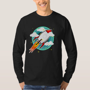 Bards Childrens Rocket Retro for Young Astronauts T Shirt