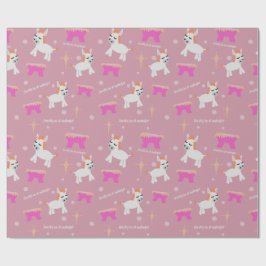 Bards Christian Jul-roligt rosa Presentpapper