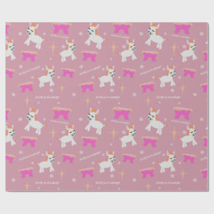 Bards Christian Jul-roligt rosa Presentpapper