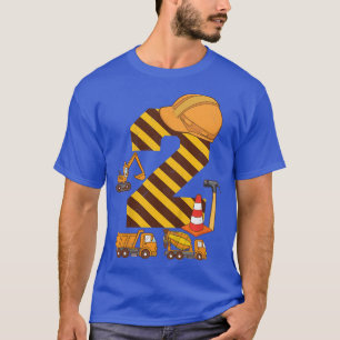 Bards Construction Lastbil 2:a födelsedagstjugotyp T Shirt