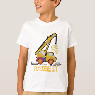 Bards Construction Lastbil 4:e födelsedagspojken E T Shirt