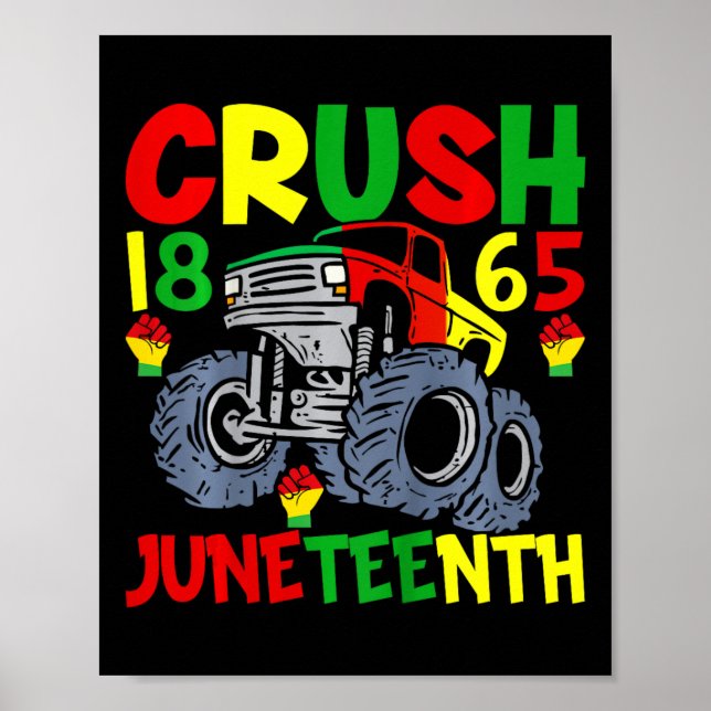 Bards Crush Junetelfte Lastbil-design för Junetelf Poster (Framsidan)