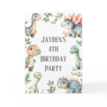 Bards Cute Dinosaur Théd Birthday