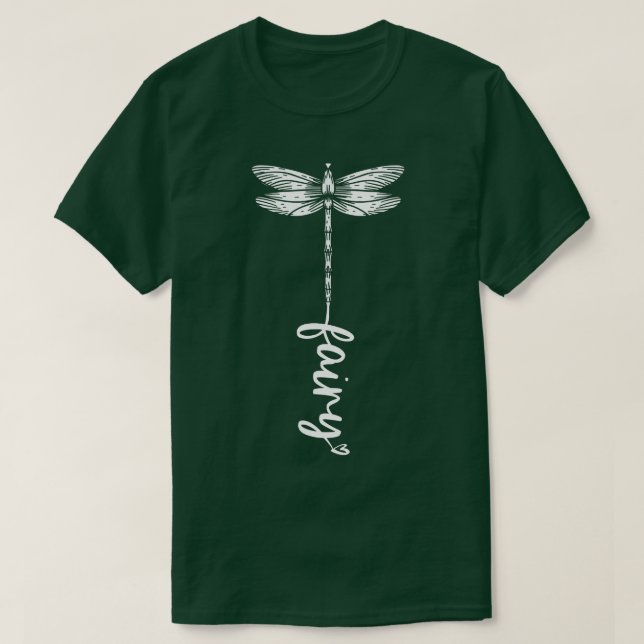 Bards Cute Fairy Dragonfly Magic Flies Son Daughte T Shirt (Design framsida)