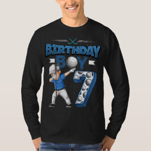 Bards Dabbing Boy 7-årig Golf Player 7:e födde T Shirt