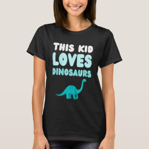 Bards Denna Kid Kärlek Dinosaurs Roligt Novelty Ki T Shirt