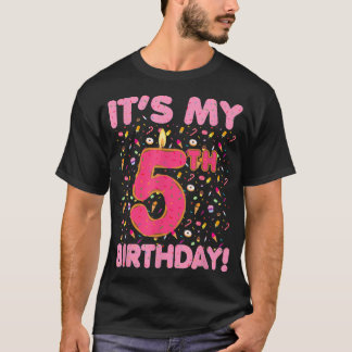 Bards Det är min femte födelsedag. 5 år gamla godi T Shirt