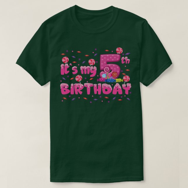Bards Det är min femte födelsedag. 5 år gamla godi T Shirt (Design framsida)