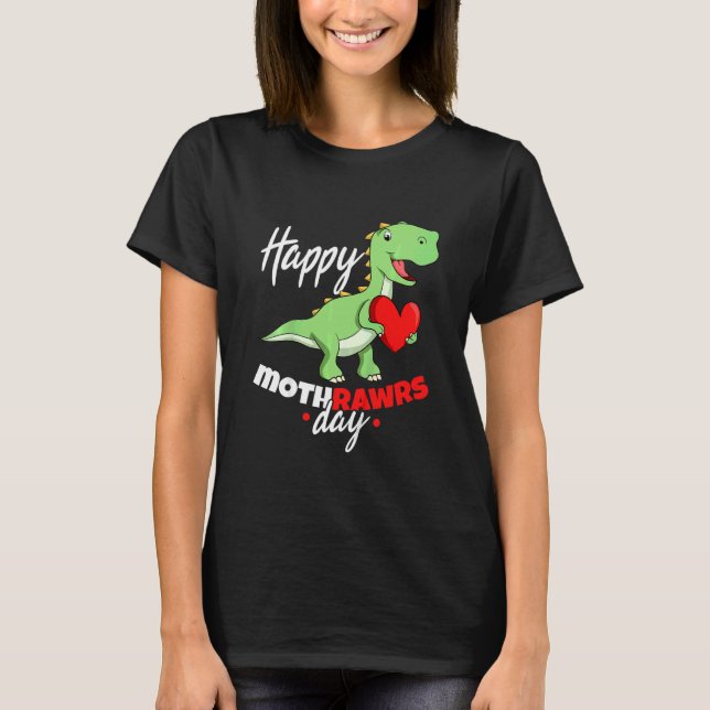 Bards Dinosaur Mamma Mors dag från Toddle T Shirt (Framsida)