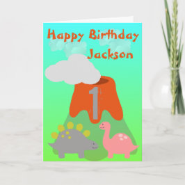Bards Dinosaur Personlig Birthday Kort