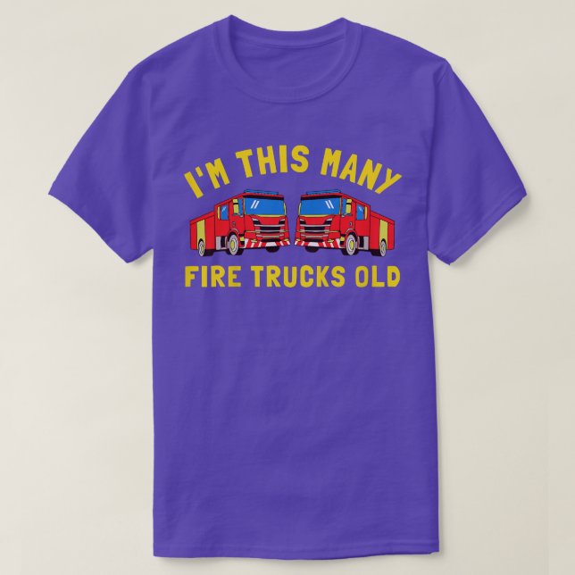 Bards Fire Lastbil 2:a födelsedagstjocken Småbarn T Shirt (Design framsida)