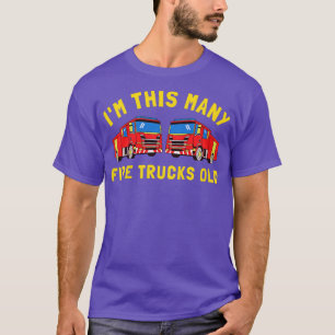 Bards Fire Lastbil 2:a födelsedagstjocken Småbarn T Shirt