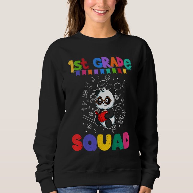 Bards First Klass Squad Panda Bear Elementary Scho T Shirt (Framsida)