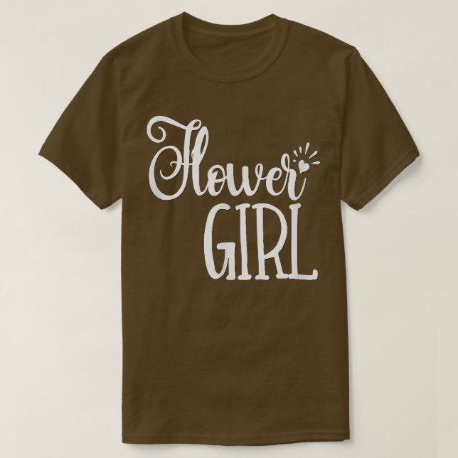 Bards Flower Girl Shirt Bröllopsfest Bride Groom T (Design framsida)