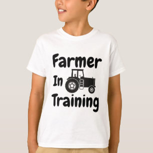 Bards Funny Tractor Boy Farmer i utbildningstrakto T Shirt