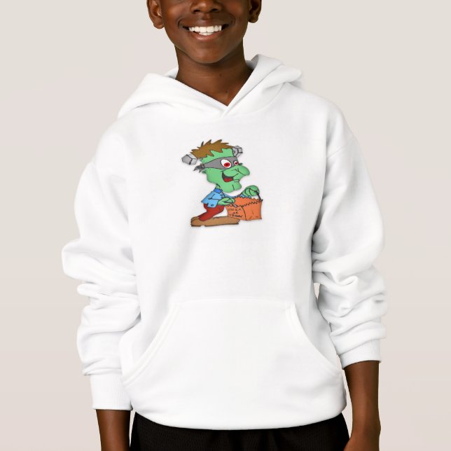 Bards Hanes ComfortBlend® Hoodie/Monster Tee Shirt (Framsida)