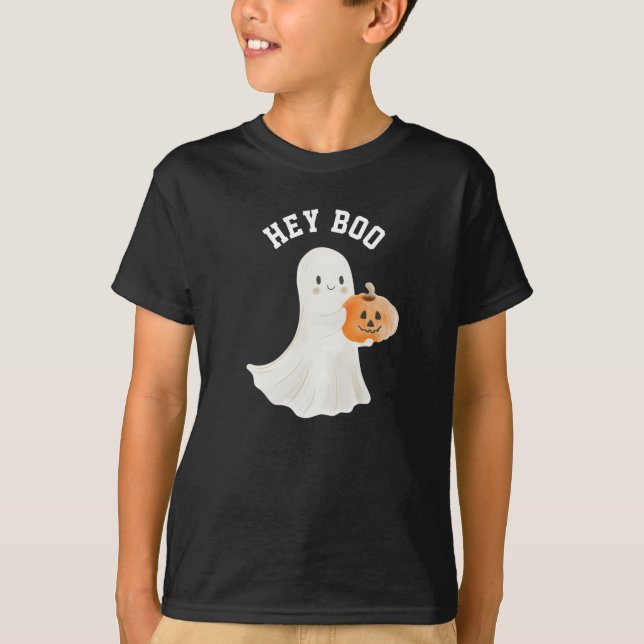 Bards Hej Boo Funny Halloween Tshirt T Shirt (Framsida)
