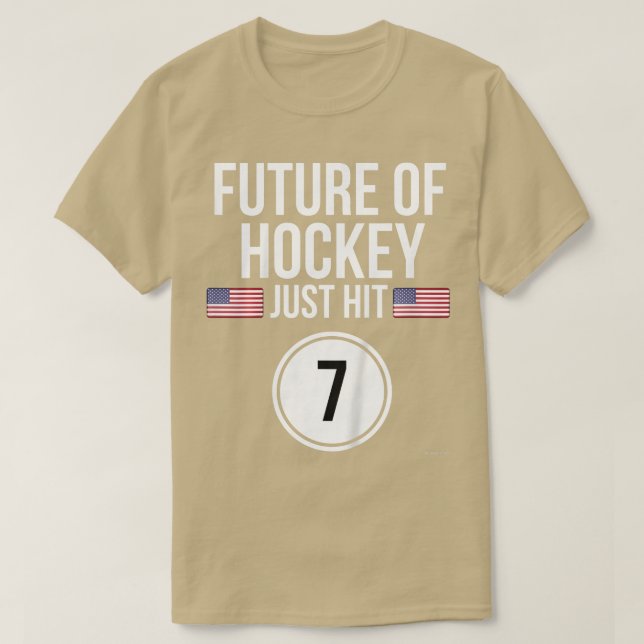 Bards Ice Hockey 7:e Birthday 7 T Shirt (Design framsida)