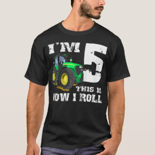 Bards Im 5 Farm Barnyard Tractor 5:e Födelsedagsfe T Shirt