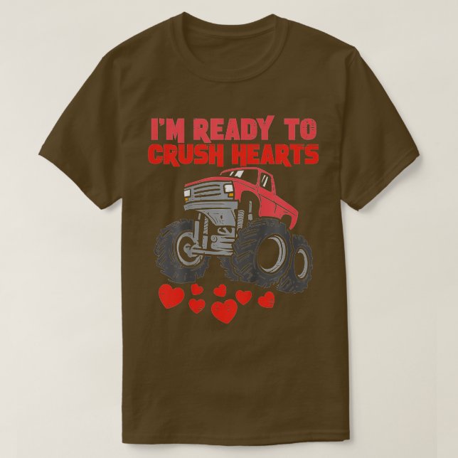 Bards Im-Redot till Crush Hearts Monster Lastbil B T Shirt (Design framsida)