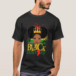 Bards jag är Black History Girls Little Melanin Qu T Shirt