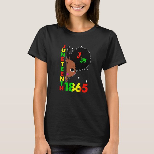 Bards jag är Black History Girls Little Melanin Qu T Shirt (Framsida)