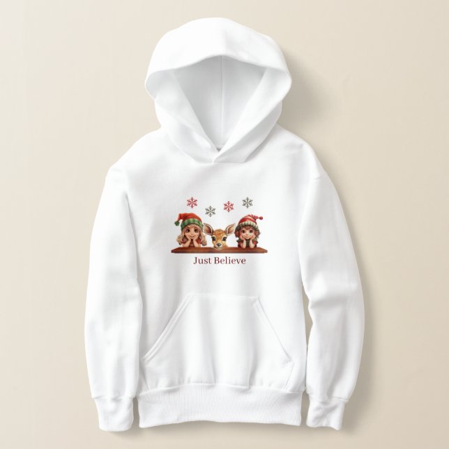 Bards jul Hooded Sweatshirt T Shirt (Laydown)