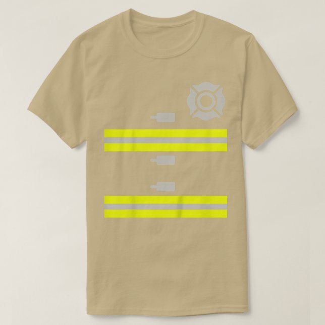 Bards Kids Firefighter Costume Boys & Girls Hallow T Shirt (Design framsida)