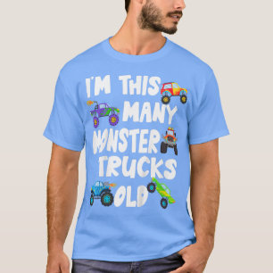 Bards Kids Monster Lastbil Birthday TShirt - 5 år T Shirt